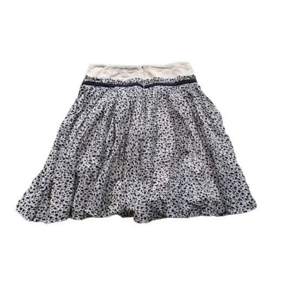 NWOT French Connection Women's White & Black Knee Retro Flared Skirt Size 0 - Picture 4 of 8
